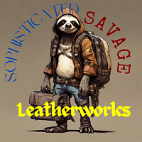 My Sophisticated Savage logo! Sloth dressed in quality gear ready to make more!